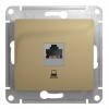 Розетка 1xRJ45 Cat.5 SYSTEME ELECTRIC GLOSSA, титан