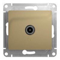 Розетка TV SYSTEME ELECTRIC GLOSSA, оконечная, титан