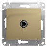 Розетка TV SYSTEME ELECTRIC GLOSSA, проходная, титан