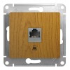 Розетка 1xRJ45 Cat.5 SYSTEME ELECTRIC GLOSSA, дуб