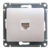 Розетка 1xRJ45 Cat.5 SYSTEME ELECTRIC GLOSSA, перламутр