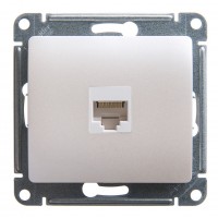 Розетка 1xRJ45 Cat.5 SYSTEME ELECTRIC GLOSSA, перламутр