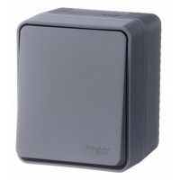 AtlasDesign Profi54 1-клавишный ПЕРЕКЛЮЧАТЕЛЬ 10 АХ, АНТРАЦИТ