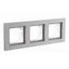 Рамка 3 поста IP44 SYSTEME ELECTRIC ATLASDESIGN AQUA, алюминий, ATN440303
