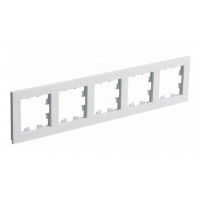 Рамка 5 постов SYSTEME ELECTRIC ATLASDESIGN NATURE, мрамор крем роял