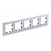Рамка 5 постов SYSTEME ELECTRIC ATLASDESIGN NATURE, алюминий (пластик)