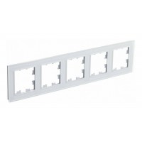 Рамка 5 постов SYSTEME ELECTRIC ATLASDESIGN NATURE, белый, (пластик)