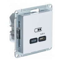 Розетка USB type C SYSTEME ELECTRIC ATLASDESIGN, скрытый монтаж, белый, ATN000127