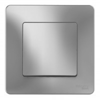 Переключатель 1-клавишный SYSTEME ELECTRIC BLANCA, скрытый монтаж, алюминий, BLNVS010603