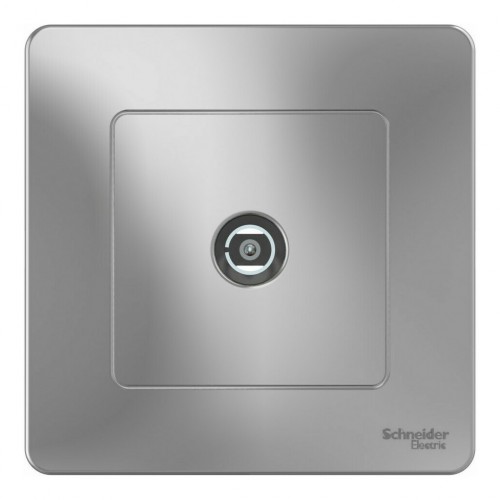 Розетка TV SYSTEME ELECTRIC BLANCA, оконечная, скрытый монтаж, алюминий, BLNTS000013