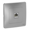 Розетка компьютерная RJ45 SYSTEME ELECTRIC BLANCA, скрытый монтаж, алюминий, BLNIS045003