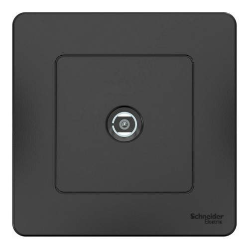 Розетка TV SYSTEME ELECTRIC BLANCA, оконечная, скрытый монтаж, антрацит, BLNTS000016