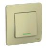Переключатель 1-клавишный SYSTEME ELECTRIC BLANCA, скрытый монтаж, бежевый, BLNVS010617