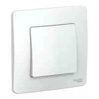 Переключатель 1-клавишный SYSTEME ELECTRIC BLANCA, скрытый монтаж, белый, BLNVS010601