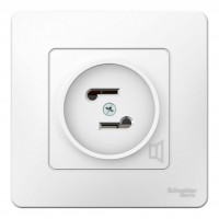 Розетка радио SYSTEME ELECTRIC BLANCA, оконечная, скрытый монтаж, белый, BLNPS000011