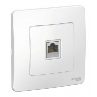 Розетка компьютерная RJ45 SYSTEME ELECTRIC BLANCA, скрытый монтаж, белый, BLNIS045001