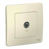 Розетка TV SYSTEME ELECTRIC BLANCA, оконечная, скрытый монтаж, молочный, BLNTS000012