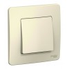 Выключатель 1-клавишный SYSTEME ELECTRIC BLANCA, скрытый монтаж, молочный, BLNVS006102