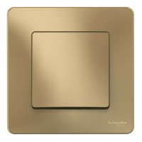 Переключатель 1-клавишный SYSTEME ELECTRIC BLANCA, скрытый монтаж, титан, BLNVS010604