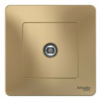 Розетка TV SYSTEME ELECTRIC BLANCA, оконечная, скрытый монтаж, титан, BLNTS000014