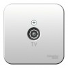 Розетка TV SYSTEME ELECTRIC BLANCA, оконечная, открытый монтаж, алюминий, BLNTA000013