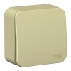 Переключатель 1-клавишный SYSTEME ELECTRIC BLANCA, открытый монтаж, бежевый, BLNVA106017