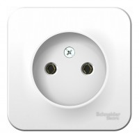 Розетка SYSTEME ELECTRIC BLANCA, открытый монтаж, без заземления, белый