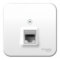 Розетка компьютерная RJ45 SYSTEME ELECTRIC BLANCA, открытый монтаж, белый, BLNIA045001
