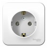Розетка SYSTEME ELECTRIC BLANCA, открытый монтаж, с заземлением, белый, BLNRA010111