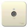 Розетка TV SYSTEME ELECTRIC BLANCA, оконечная, открытый монтаж, молочный, BLNTA000012