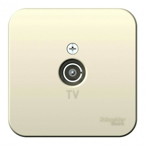 Розетка TV SYSTEME ELECTRIC BLANCA, оконечная, открытый монтаж, молочный, BLNTA000012