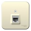 Розетка компьютерная RJ45 SYSTEME ELECTRIC BLANCA, открытый монтаж, молочный, BLNIA045002