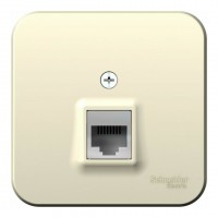 Розетка компьютерная RJ45 SYSTEME ELECTRIC BLANCA, открытый монтаж, молочный, BLNIA045002