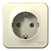 Розетка SYSTEME ELECTRIC BLANCA, открытый монтаж, с заземлением, молочный, BLNRA010112