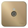 Розетка TV SYSTEME ELECTRIC BLANCA, оконечная, открытый монтаж, титан, BLNTA000014