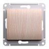Выключатель 1-клавишный SYSTEME ELECTRIC GLOSSA, скрытый монтаж, сосна, GSL001511