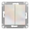 Переключатель 2-клавишный перекрестный SYSTEME ELECTRIC ATLASDESIGN, скрытый монтаж, жемчуг, ATN000473