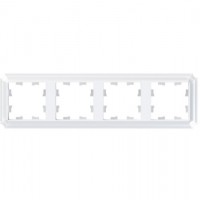 Рамка 4 поста SYSTEME ELECTRIC ATLASDESIGN ANTIQUE, белый, ATN100104