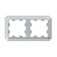 Рамка 2 поста SYSTEME ELECTRIC ATLASDESIGN ANTIQUE, алюминий, ATN100302