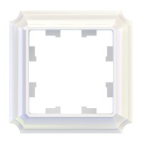 Рамка 1 пост SYSTEME ELECTRIC ATLASDESIGN ANTIQUE, жемчуг, ATN100401