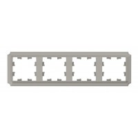 Рамка 4 поста SYSTEME ELECTRIC ATLASDESIGN ANTIQUE, шампань, ATN100504