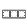 Рамка 3 поста SYSTEME ELECTRIC ATLASDESIGN ANTIQUE, мокко, ATN100603