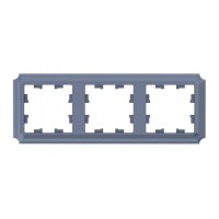 Рамка 3 поста SYSTEME ELECTRIC ATLASDESIGN ANTIQUE, грифель, ATN100703