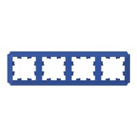 Рамка 4 поста SYSTEME ELECTRIC ATLASDESIGN ANTIQUE, аквамарин, ATN101104