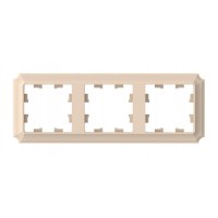 Рамка 3 поста SYSTEME ELECTRIC ATLASDESIGN ANTIQUE, песочный, ATN101203