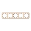 Рамка 5 постов SYSTEME ELECTRIC ATLASDESIGN ANTIQUE, песочный, ATN101205