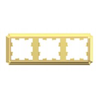 Рамка 3 поста ATLASDESIGN ANTIQUE, золотой, ATN101603