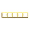 Рамка 5 постов ATLASDESIGN ANTIQUE, золотой, ATN101605