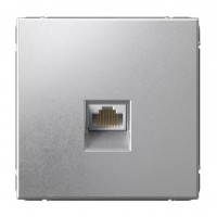 Розетка компьютерная RJ45 SYSTEME ELECTRIC ARTGALLERY, скрытый монтаж, алюминий, GAL000386