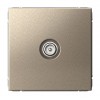 Розетка TV SYSTEME ELECTRIC ARTGALLERY оконечная, скрытый монтаж, шампань, GAL000591